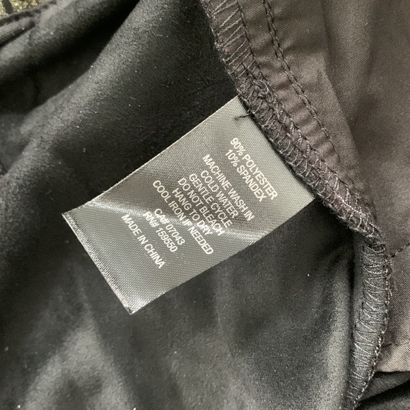 Joie Wide Leg Glitter Gold Sparkle Pant Trousers Elastic Waist - Picture 7 of 13